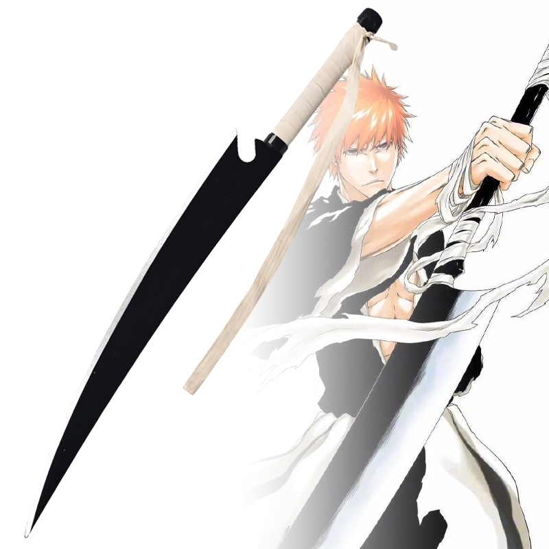 Anime Cosplay Katana - Kurosaki Ichigo Katana Anime Bleach Sword