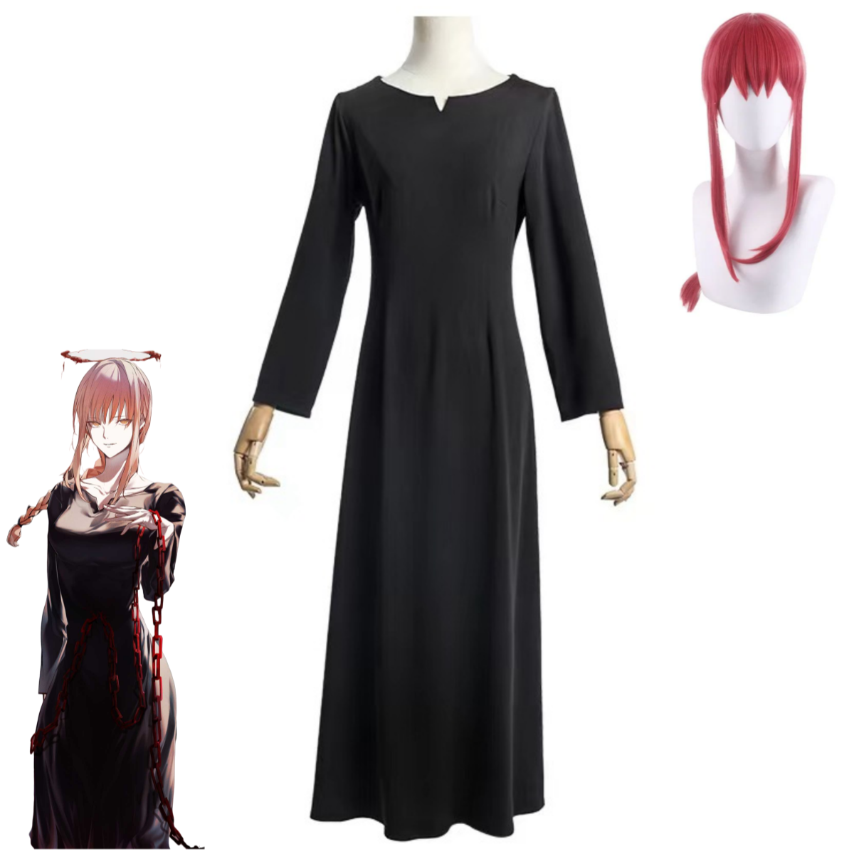 Anime Cosplay Makima - Anime Chainsaw Man Makima Cosplay Costume