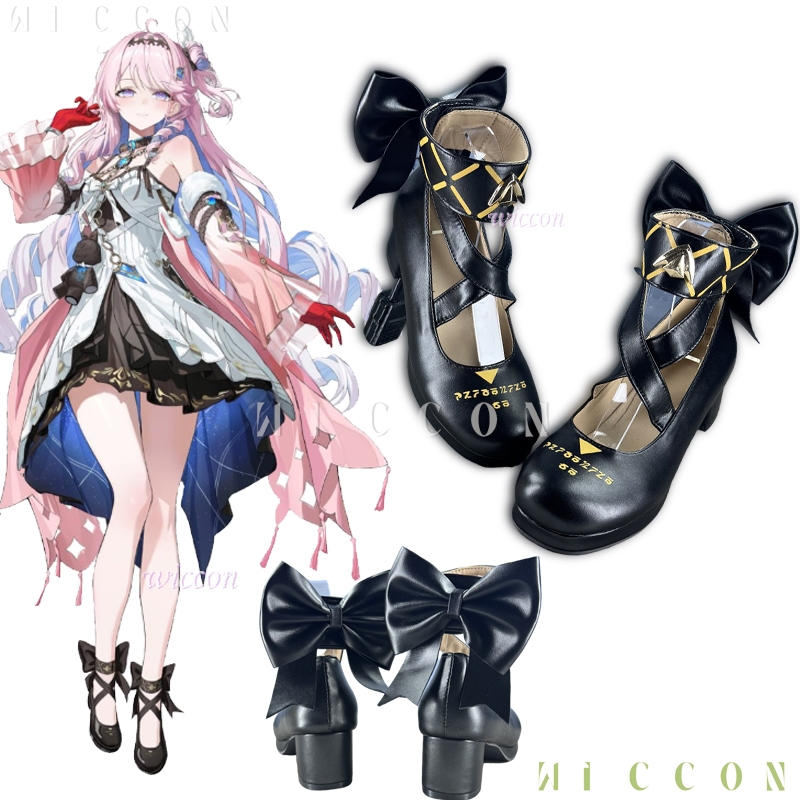 Cosplay Anime Shoes - Wuthering Waves Denia Cosplay Shoes Cute