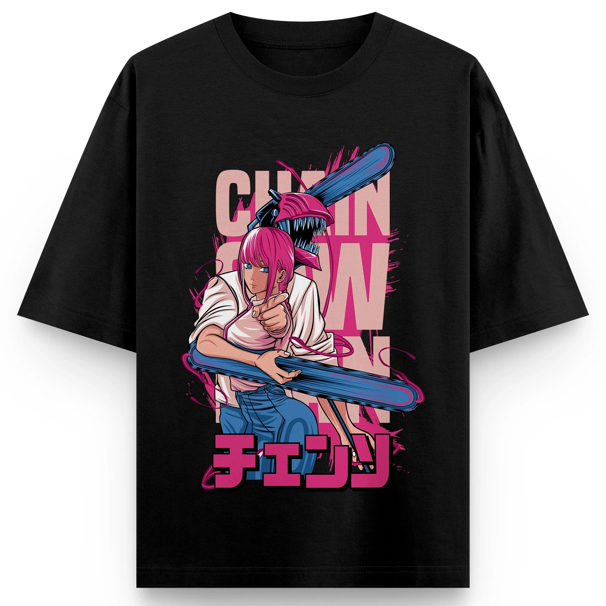 Anime Cosplay Makima - Anime Chainsaw Man T-Shirt Power Makima