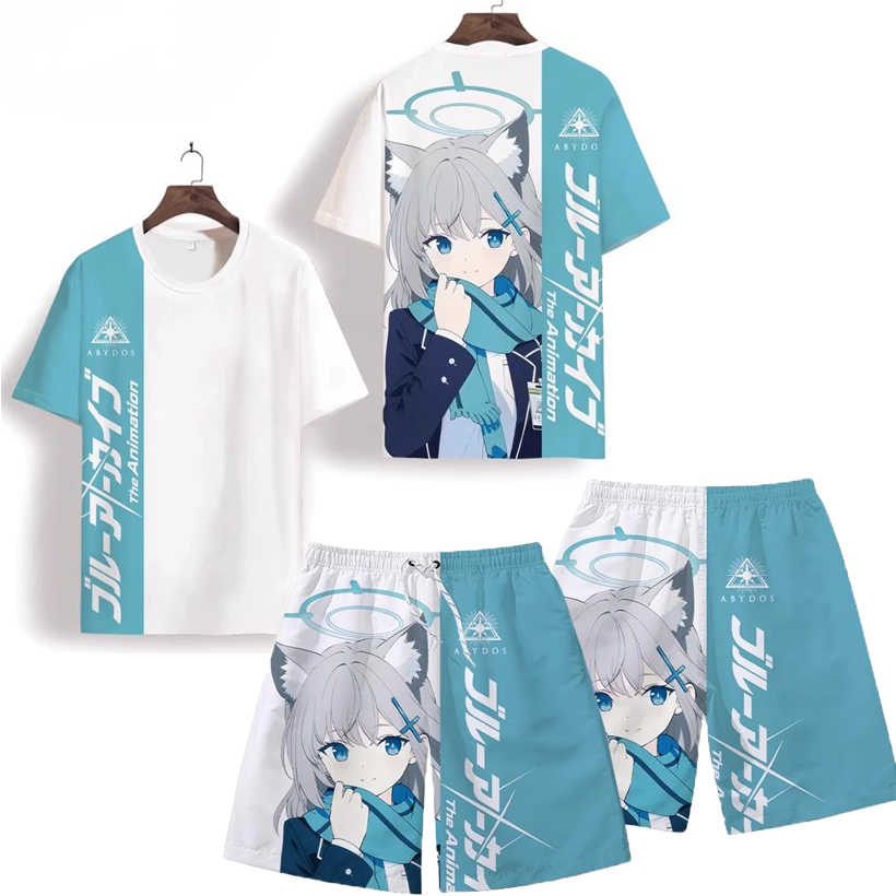 Anime Cosplay Male - Men's Suits Anime Blue Archive Takanashi