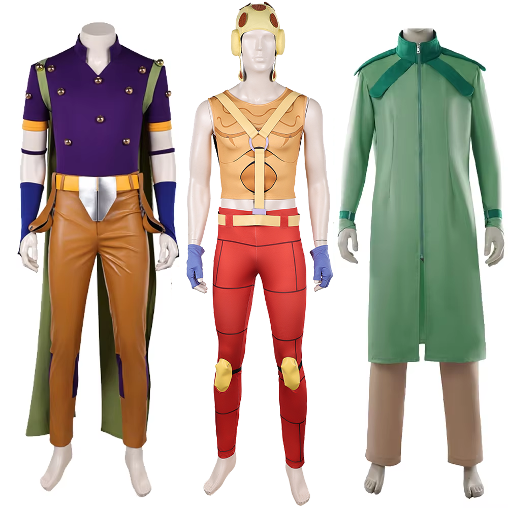 Cosplay Anime Jjk - Steven Steel Cosplay Gyro Zeppdli Costume