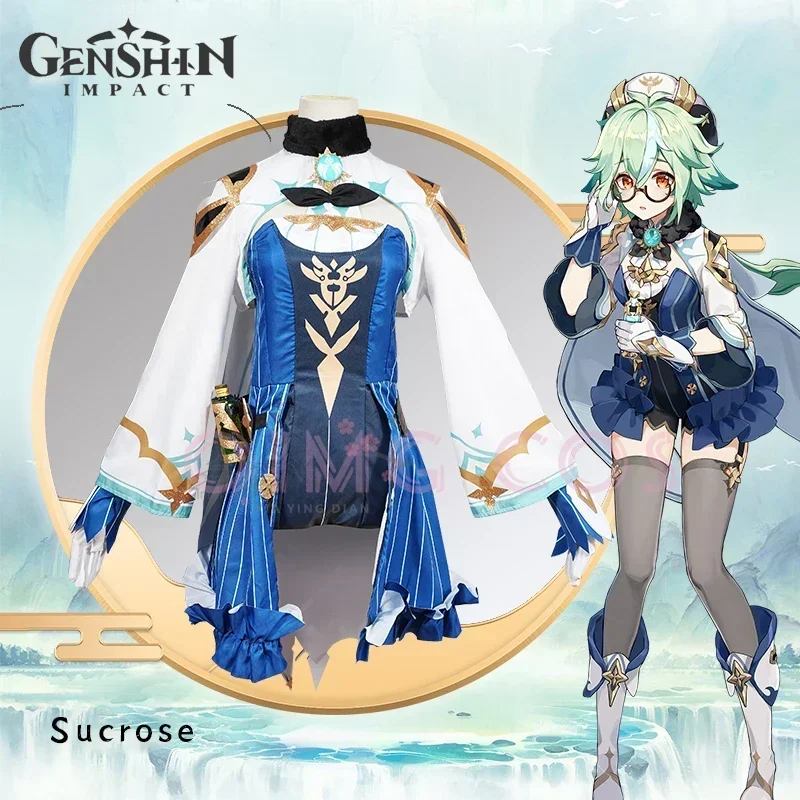 Anime Cosplay Dresses - Genshin Impact Sucrose Cosplay Costume Adult