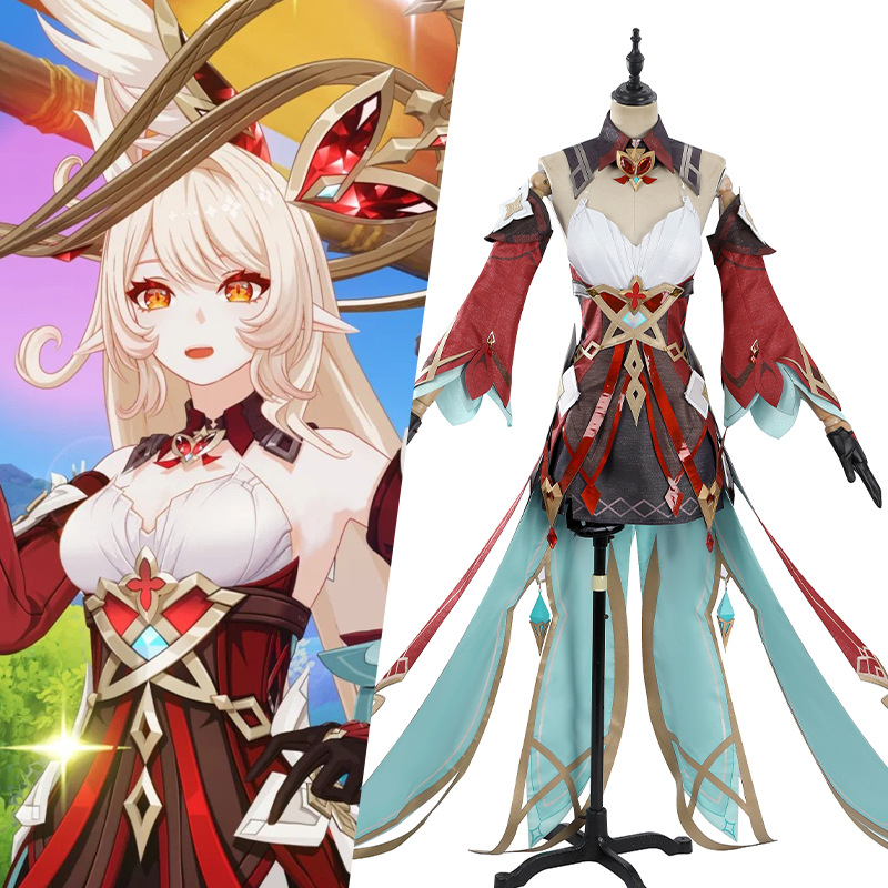 Anime Cosplay Dresses - Genshin Impact Alice Cosplay Set Witch's
