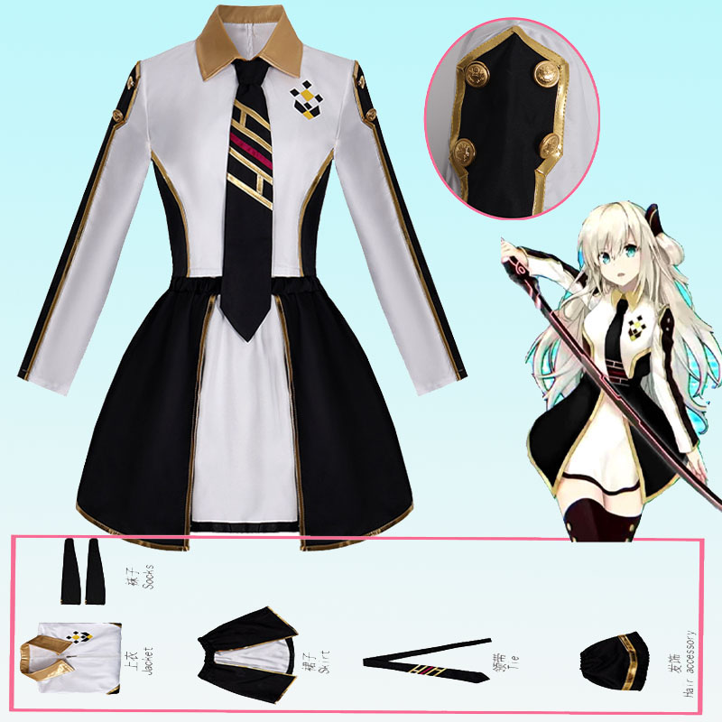 Anime Cosplay Show - Anime Womens Costume Cosplay Suit Sky