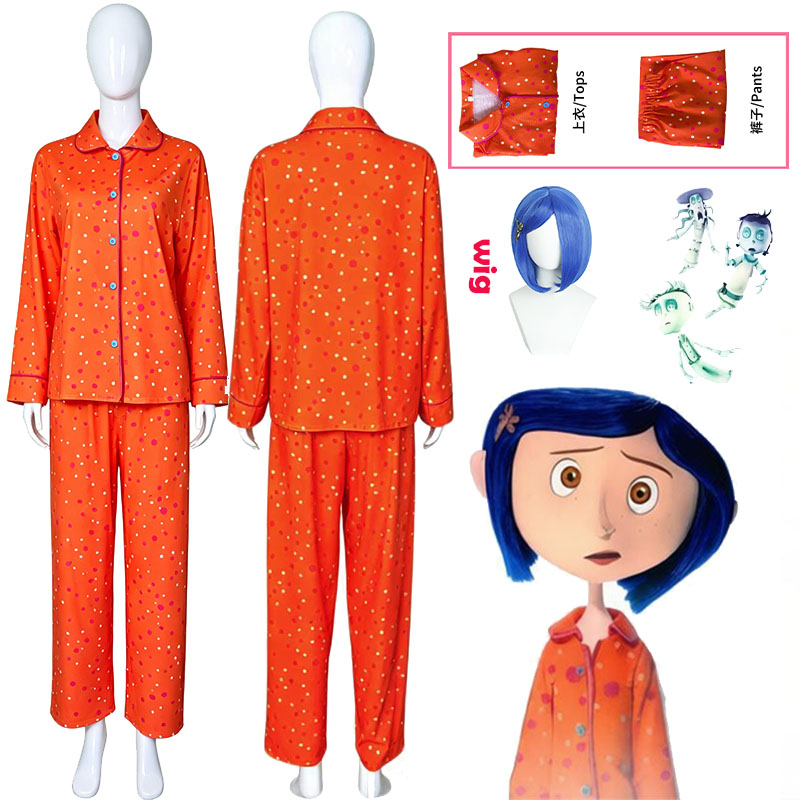 Movie Coraline Cosplay Pajamas - Anime Cosplay Costumes recension och pris