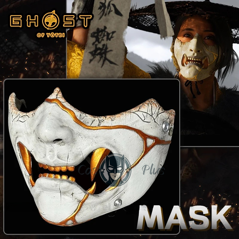 Game Ghost of Yotei Atsu Mask  - Anime Cosplay Characters recension och pris