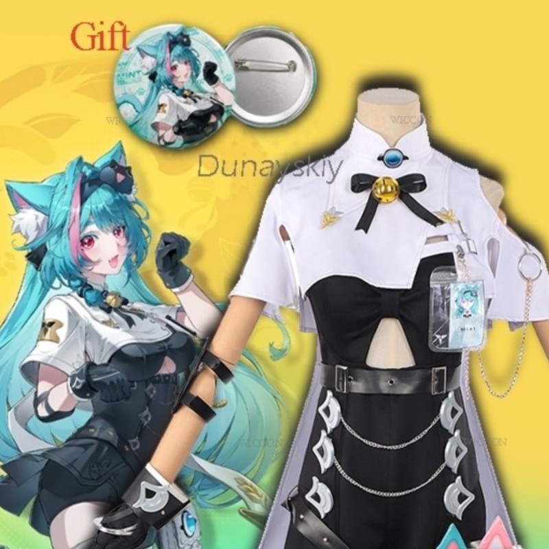 Fantasias NTE Mint Neverness T - Cosplay Anime Shoes recension och pris