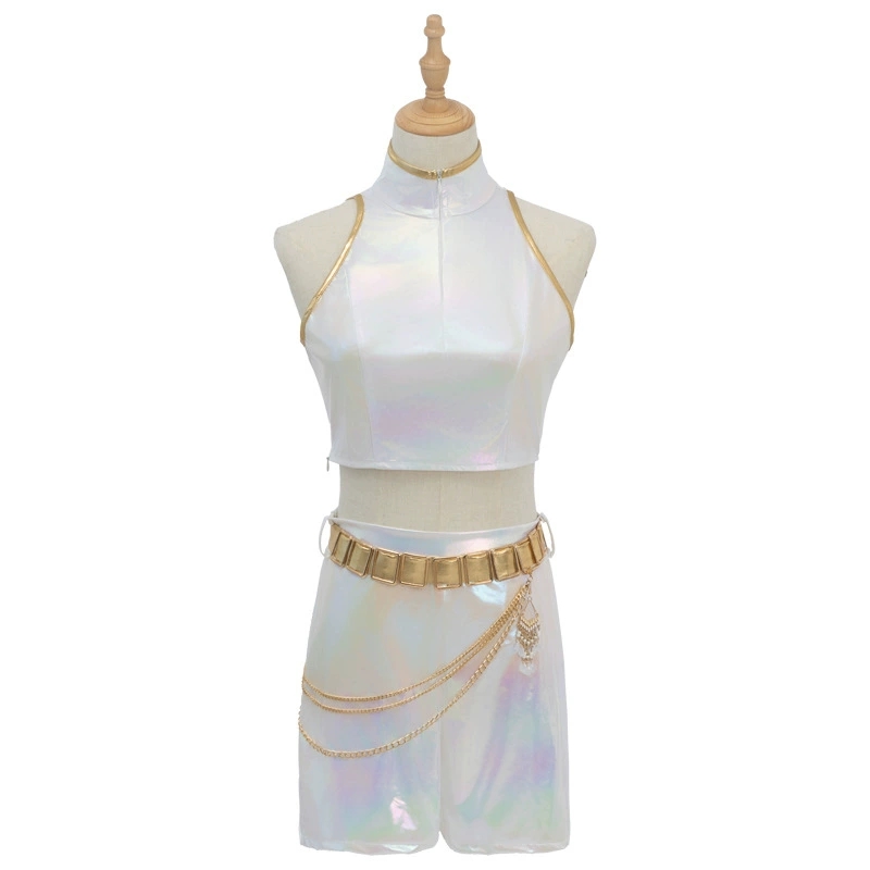 Cosplay Costume PU Leather Whi - Anime Cosplay Show recension och pris