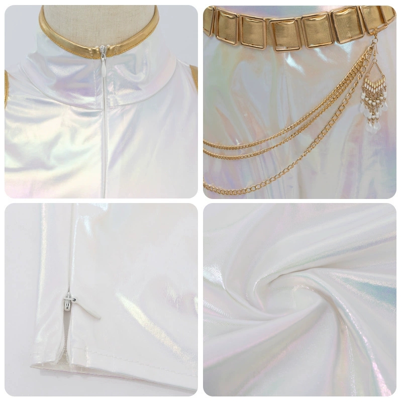 Cosplay Costume PU Leather Whi - Anime Cosplay Show recension och pris